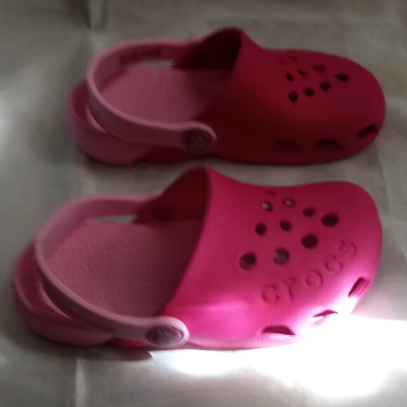 Crocs girl's kids pink sizeC9 spring & summer wear comfortable and stylish - Picture 2 of 7